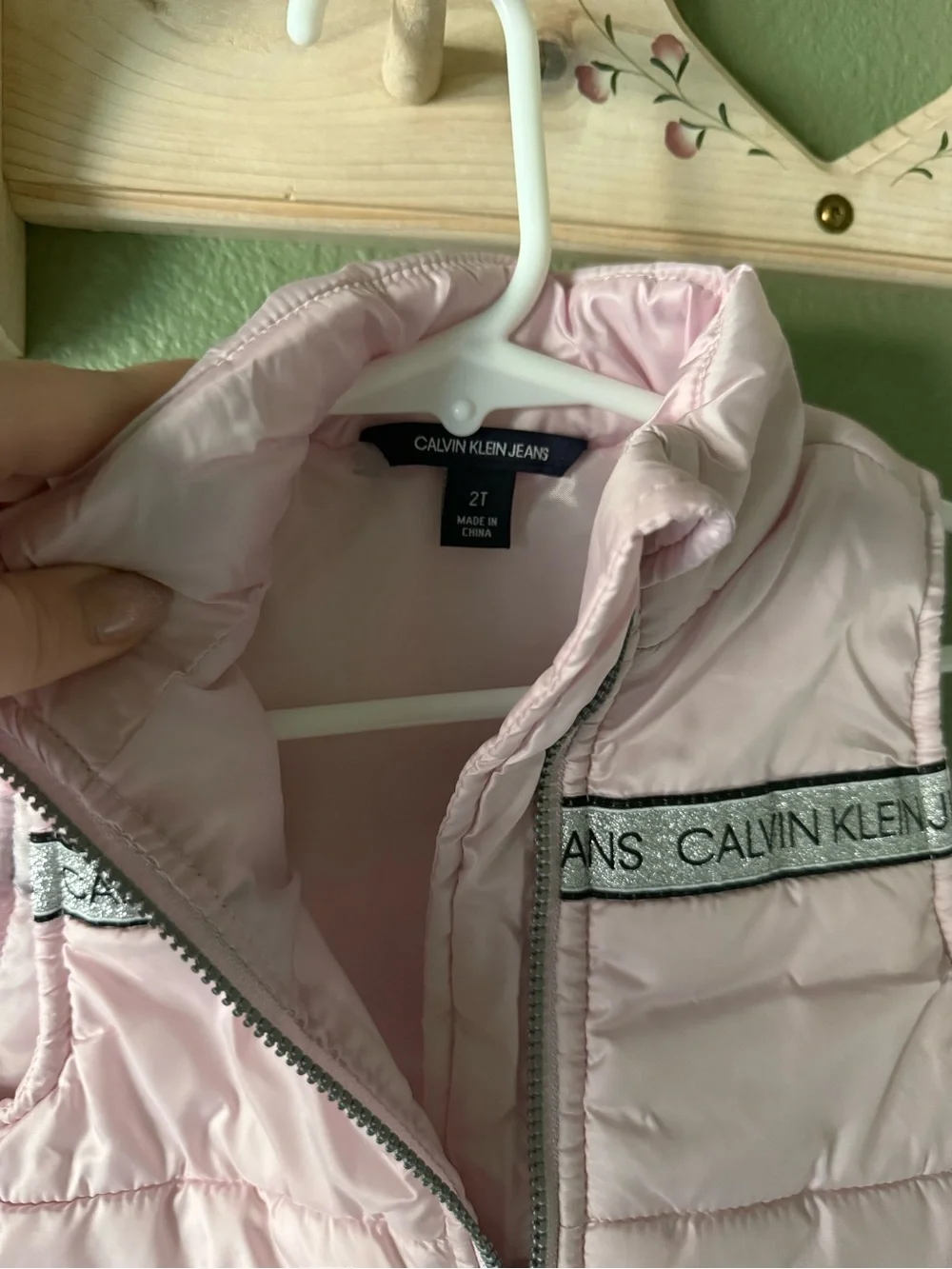 Calvin Klein kids Pink Quilted Puffer Vest